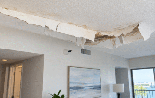 ceiling leak condo