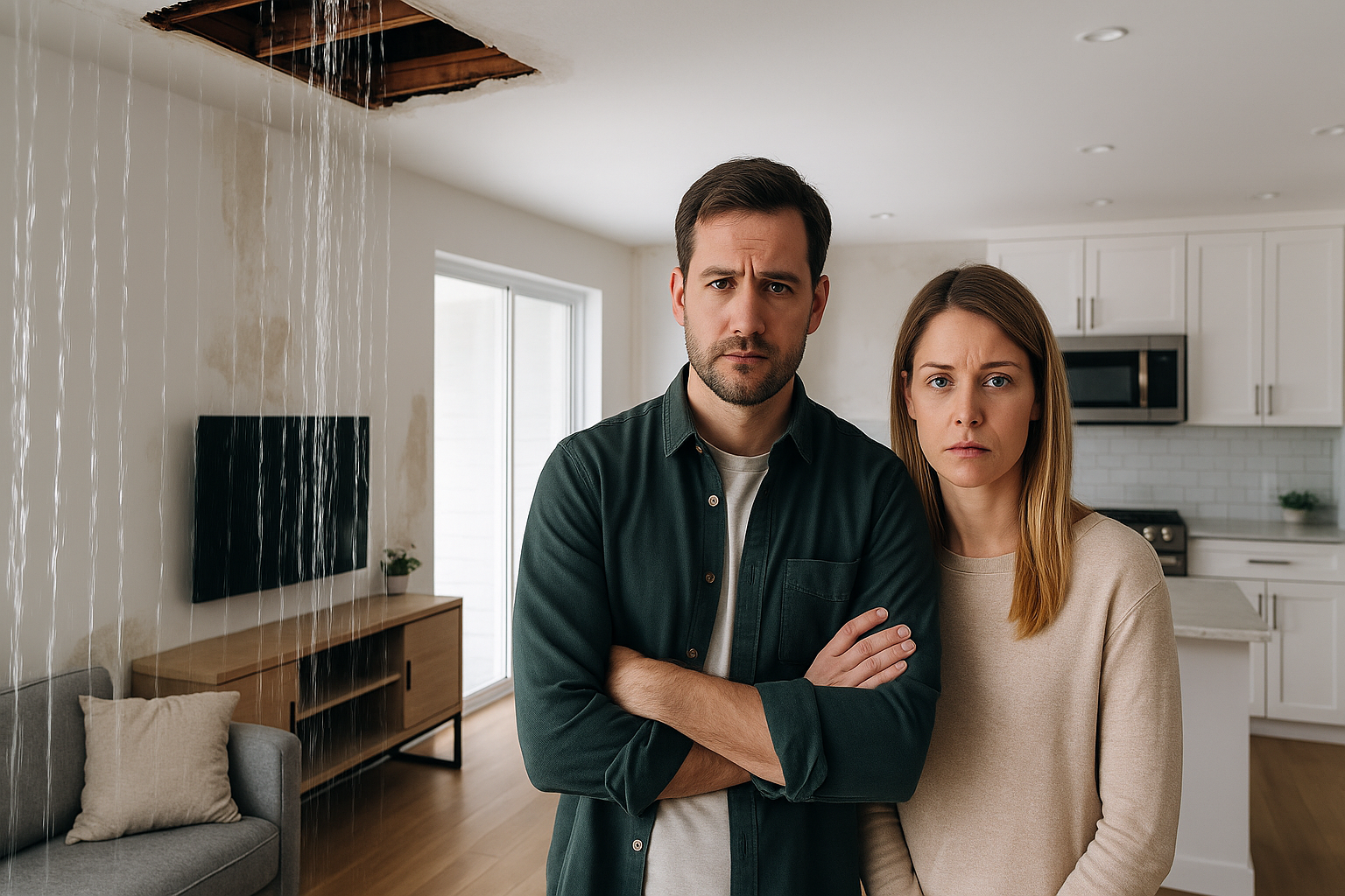 Homeowners who experienced damage in their new home